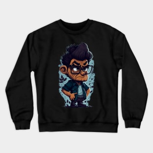 I Think You Should Leave Caricature Art Crewneck Sweatshirt